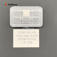 10*10.5mm2 C-Face Fe-Doped SI型自由立体GaNシングルクリスタル基板 マクロデフェクト密度 0cm−2 TTV ≤ 10μm 抵抗 106 Ω·Cm RFデバイス