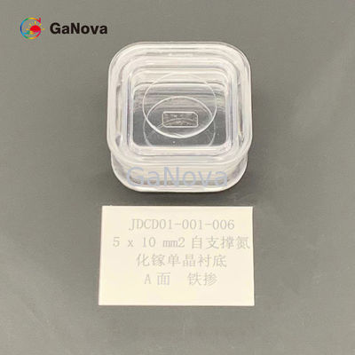 5*10mm2表面Un-Doped SIタイプの支えがないGaNの単結晶の基質の抵抗&gt; 10 ⁶ Ω·Cm RF装置ウエファー