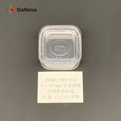 電力装置 5x10mm2 無ドープ N型自由立体GANシングルクリスタル基板 抵抗力0.1 Ω·cmとBOW 10μm以内